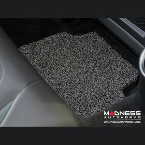 Alfa Romeo Giulia Floor Mats - All Weather - Soft Touch PVC Loop - Front + Rear - Grey/ Black - RWD